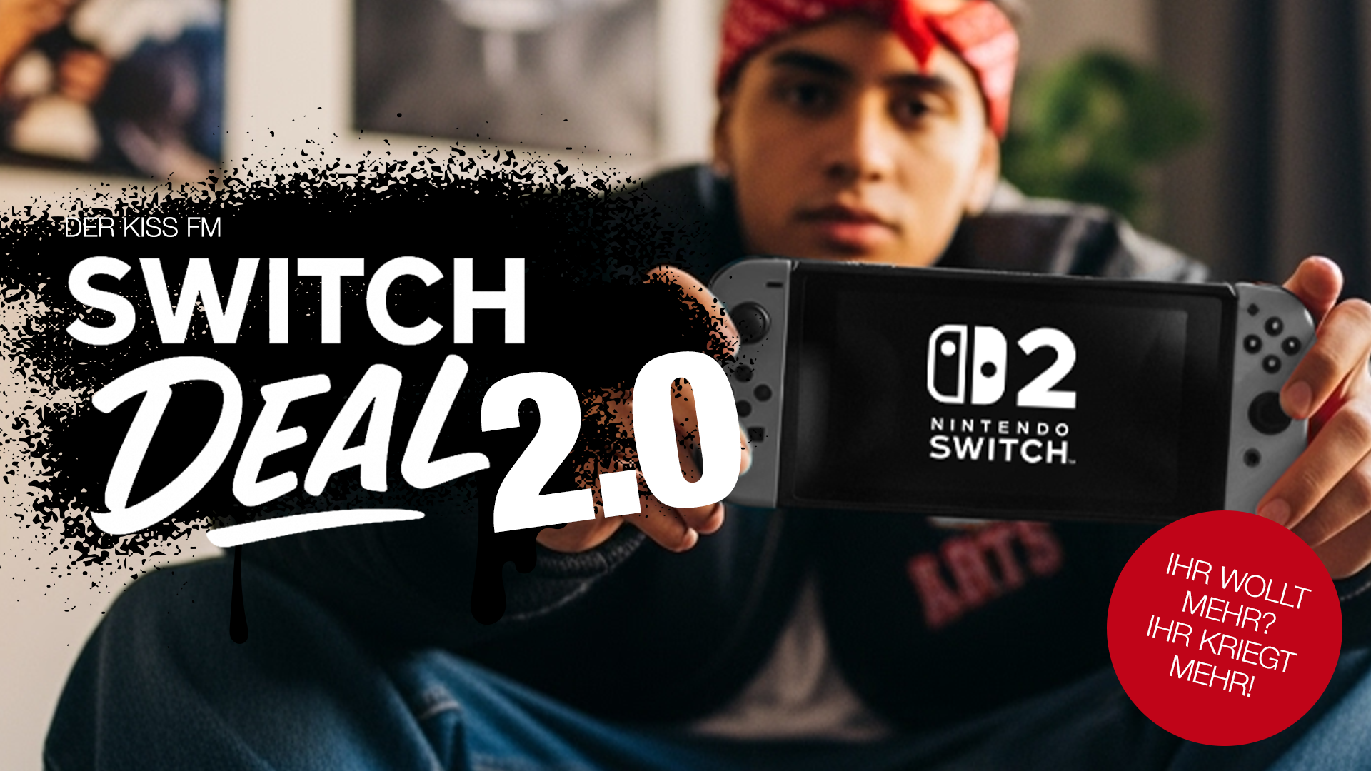 KISS 'n' Switch - Mann mit Nintendo Switch 2