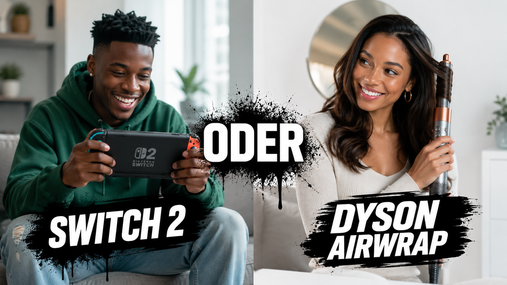 Nintendo Switch 2 oder Dyson Airwrap